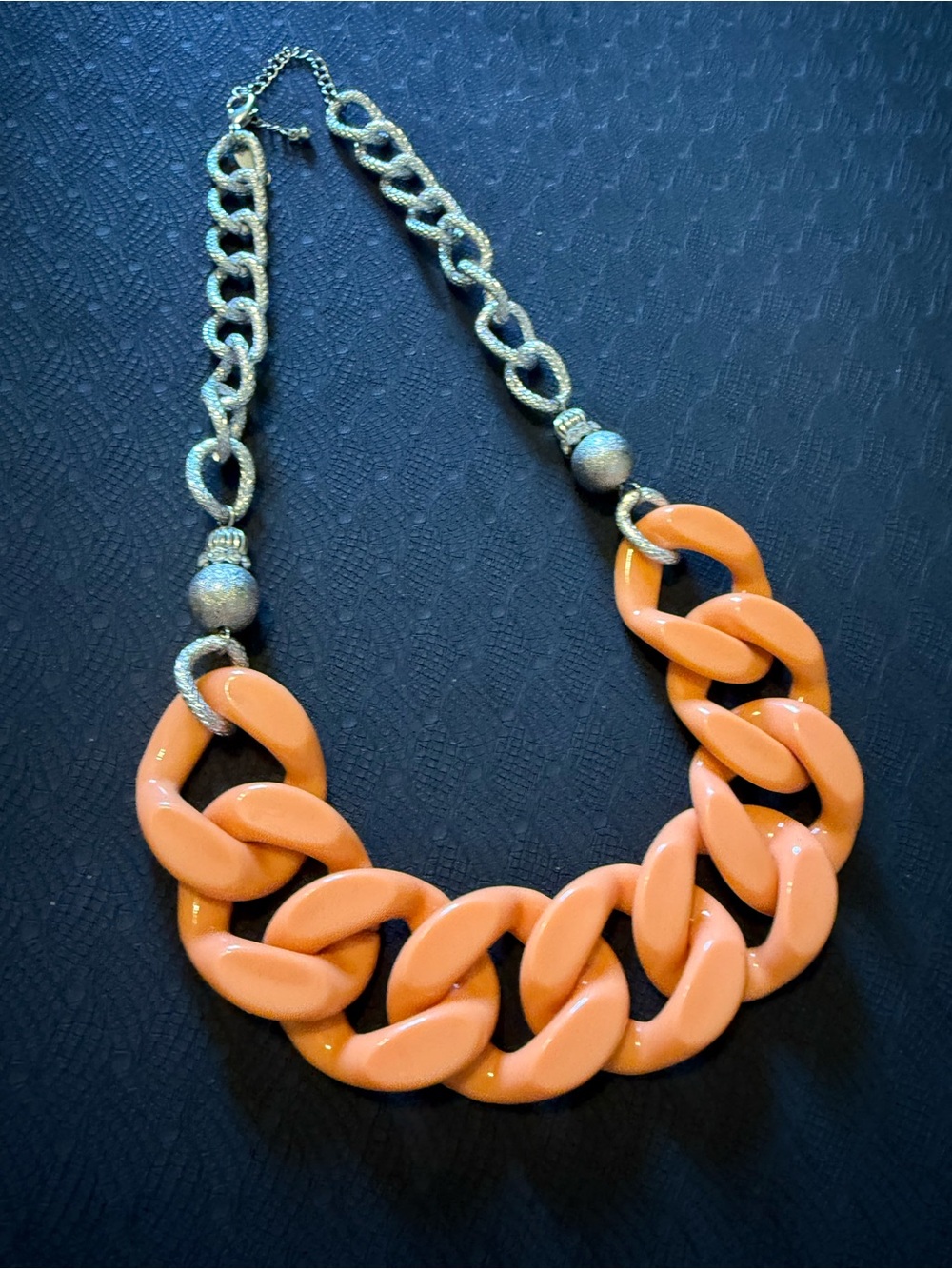 Chunky Peach Link Necklace - Women Jewelry 12